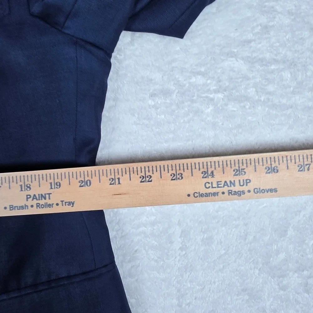 Suitsupply Havana Mens 38S Blue Wool Vitale Barberis Canonico L/S Button Up